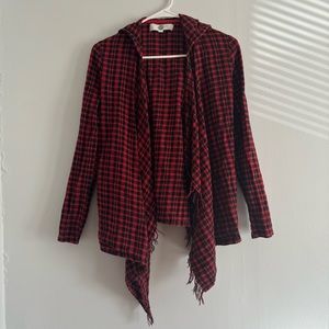 ❣️5 FOR $15!❣️ WF | Buffalo Plaid Women’s Long Sleeve Hooded Jacket